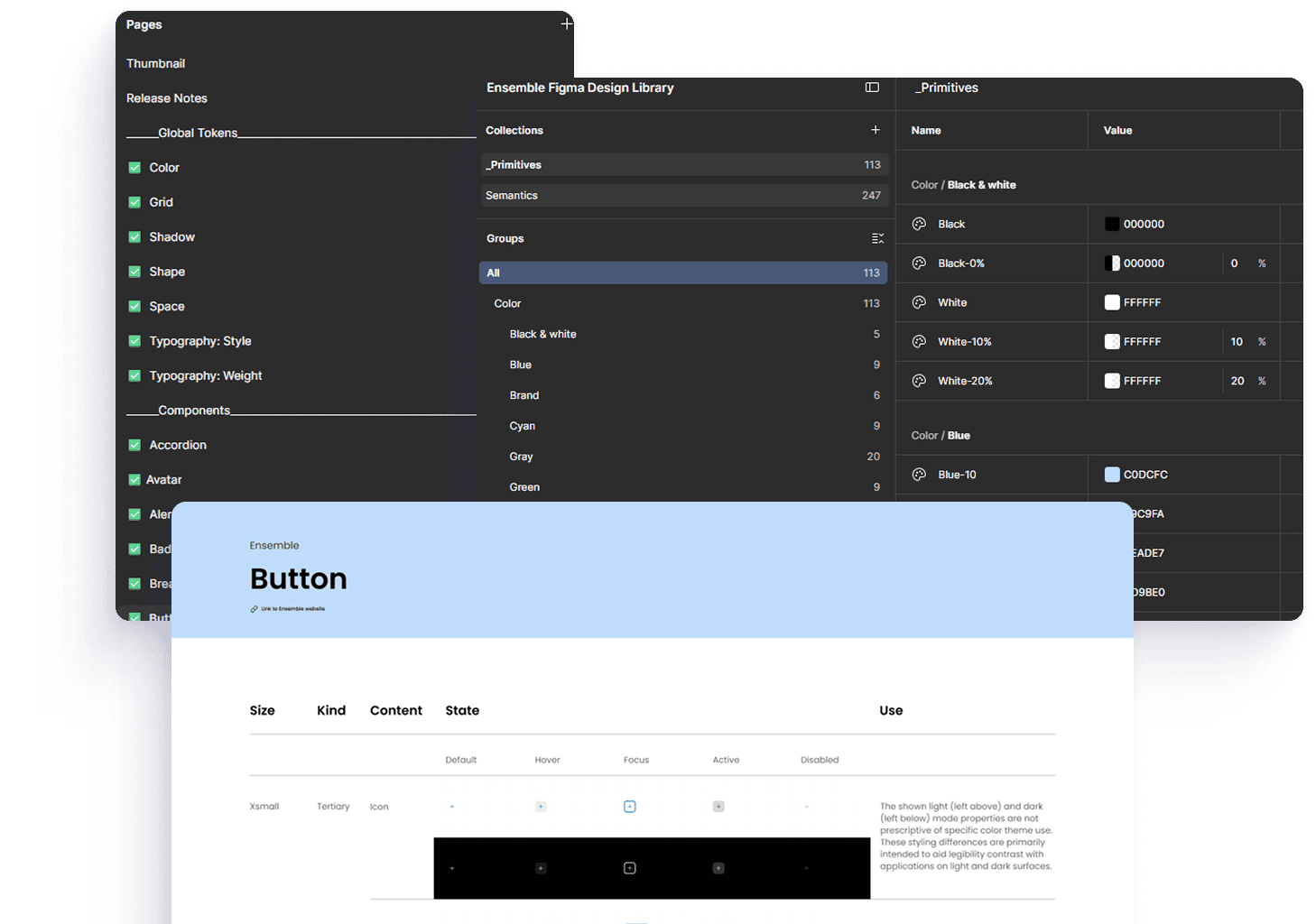 Cotality design tokens and component library