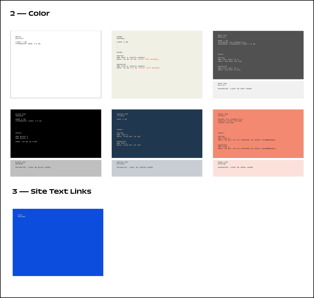 LiveWire color system and visual guidelines