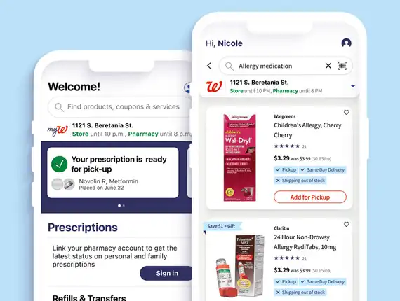 Walgreens Mobile App Redesign - User Experience Cover Screen